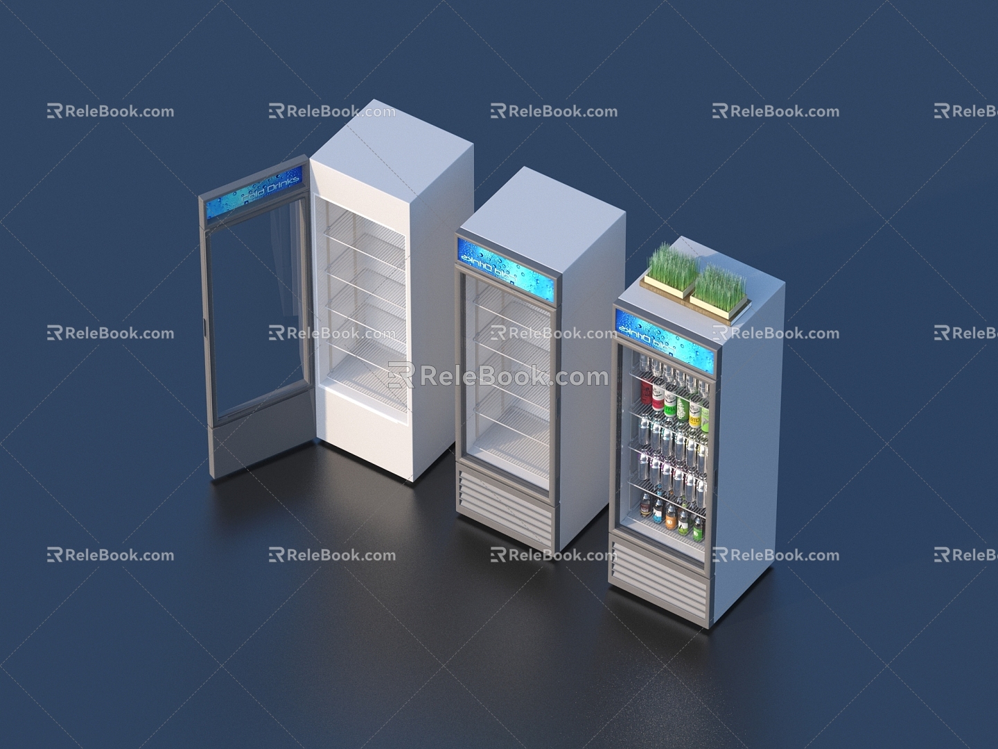 Refrigerator electrical appliances 3d model