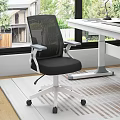 Modern desk chair lifting computer desk 3d model