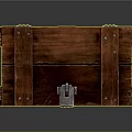 Vintage Wooden Box With London Lettering Metal Lock And Rivet Details