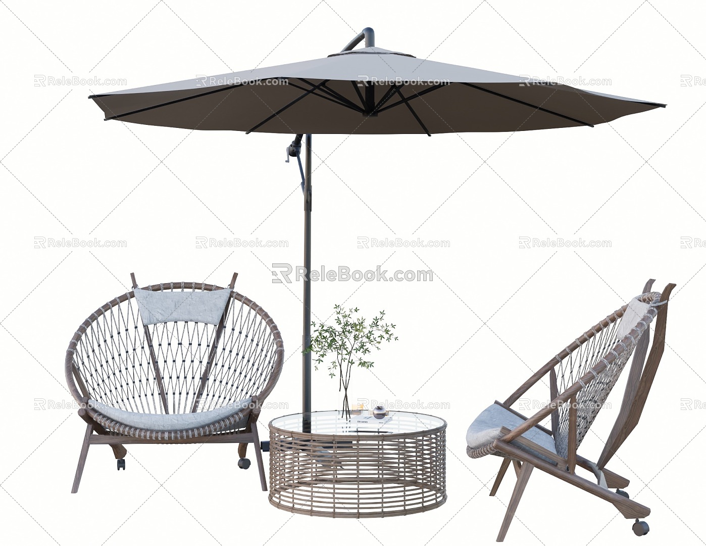 Landscape Outdoor Seat Parasol model