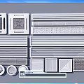 Air Conditioner Air Vents With Various Designs And Modern Grille Patterns