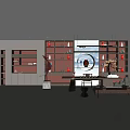 Modern Liquor and Tobacco Shop Interior With Display Shelves Various Wines Spirits and Tobacco Products