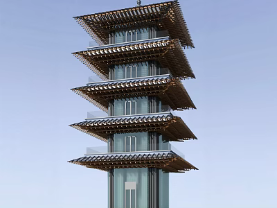 Chinese Tata Building 3d model