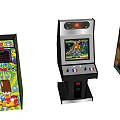 Electric Toys Various Designed Classic Arcade Machines with Colorful Patterns Game Screens and Control Buttons