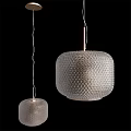 Two Modern Textured Pendant Lights With Diamond Pattern For Interior Lighting Decor 3d model