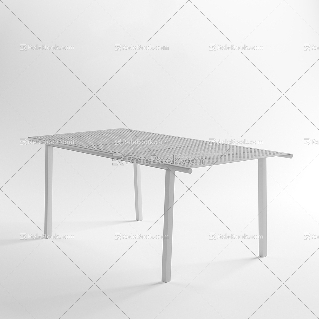 Modern Table Steel Mesh Table 3d model