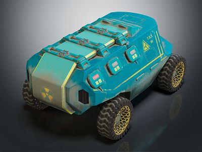 Modern toy car old car 3d model