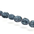 Fresh Juicy Blueberries Arranged In A Curved Line On White Background With Vibrant Purple Color