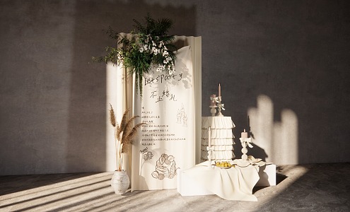 751KB Native Cloth Decoration Niche Wedding 3d model