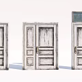 Vintage Wooden Hinged Doors With Weathered Texture Single Double And Window Design