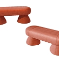 Modern Simple Sofa Stool Low Stool Simple Stool 3d model