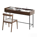 Miloti Minotti desk and chair combination 3d model