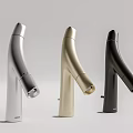 Modern Faucets in Silver Gold and Black with Elegant Curved Stylish Design