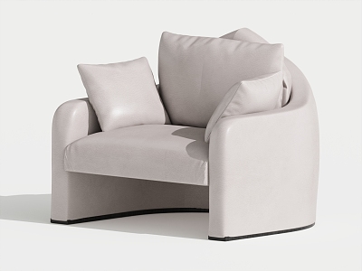 Modern Single Sofa Single Leisure Chair 3d model