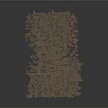 Scenic Construction Components Featuring Brown Interlocking Blocks With Various Sizes And Shapes