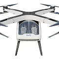 Smart Intelligent Drone With Quadrotor Design Stable Landing Gear And Aerodynamic Structure
