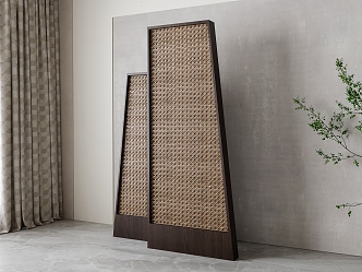 New Chinese-style screen partition 3d model