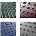 Metal Tile Realistic Outdoor Ceiling Tile Tile House Roof 3d model