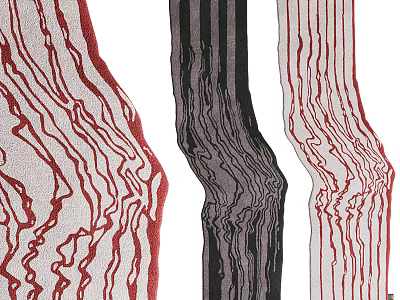Colorful Rugs With Abstract Lines And Unique Shapes 3d model