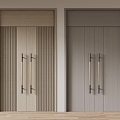 Modern Double Doors 3d model