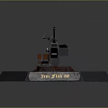 Turret Machine Gun Heavy Machine Gun Turret Sci-fi Tower Defense Game Tower Defense Sci-fi Turret Game Turret 3d model