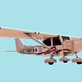 Lego Brick Built White Airplane Model With Detailed Wings And Design