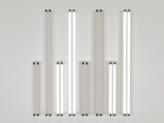 LED fluorescent lamp 3d model