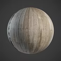 Wooden Floor Material Forming Spherical Shape With Natural Texture And Nail Details
