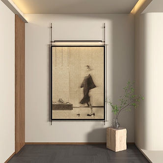 New Chinese Decorative Painting 3d model