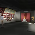 Contemporary Zhu Bingren Art Exhibition Hall With Visitors Taking Photos And Artworks
