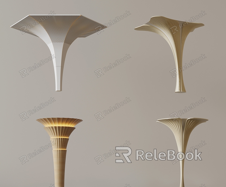 Heterosexual pillar decorative column model