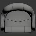 Modern Airplane Seat With Premium Leather Upholstery And Comfortable Ergonomic Design Structure