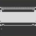 White Hardware Tool Enclosure With Open Design And Heat Dissipation Features