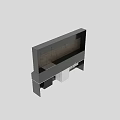Modern Kitchen Cabinets With Black And Wood Tones And Sleek Countertop Design
