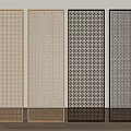 Modern Decorative Room Dividers With Perforated Lattice Patterns And Various Colors