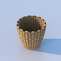 Storage Basket Rattan Basket 3d model