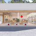 Modern Fruit Store Bright Interior With Fresh Fruits Display Shelves And Organized Layout