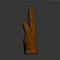 Brown Leather Gloves For Daily Use With Comfortable Fit And Durable Material