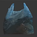 Blue Reusable Plastic Shopping Bag For Daily Use And Storage