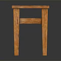 Solid Wood Square Side Table With Simple Design And Sturdy Legs
