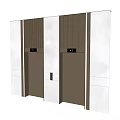 Modern Elevator Lobby Design With Metallic Doors And Control Panel
