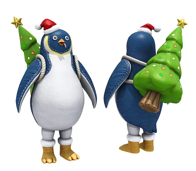 Modern Doll Penguin Doll 3d model