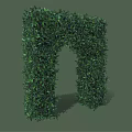 Green Plant Archway With Lush Foliage For Garden Decoration Design