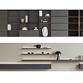Modern Bookcase With Sleek Gray Finish Open Shelves And Storage Drawers Design