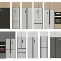 Modern Style Refrigerators and Freezers with Various Color Options and Door Designs