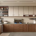 Middle style cabinet combination 3d model