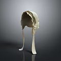 White Modern Decorative Home Accessory With Curved Top And Long Supports