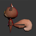 Cute Game Movie Characters Gray Fox With Goggles Orange Fox in Red Hood Brown Bear