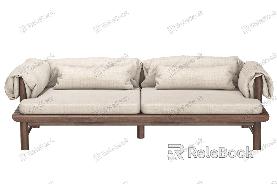 Nordic Double Sofa Rohan Bed model