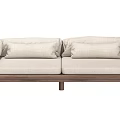 Nordic Double Sofa Rohan Bed 3d model